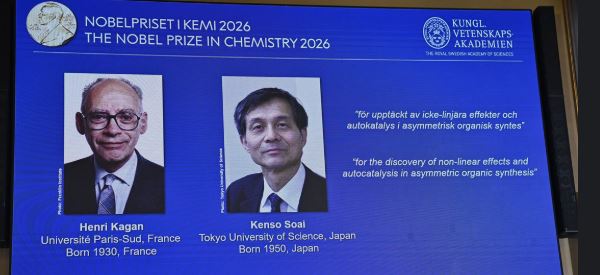 Ungkap Misteri Molekuk Citra Cermin, Dua ilmuwan Raih Nobel Kimia 2026